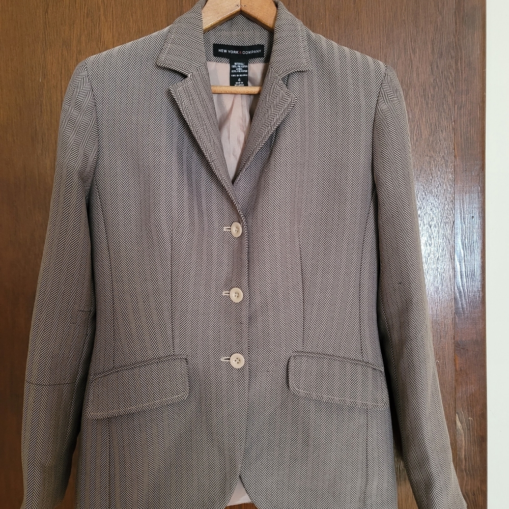 New York & Company Women's Herringbone Jacket